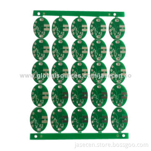 Double-sided PCB with lead-free HASL surface finish, for electronics